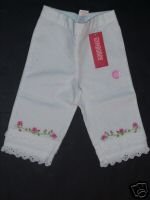 NWT Gymboree PARISIAN ROSE Flower Capri PANTS 18 24