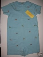 NWT Gymboree PRAIRIE RANCH Blue Farm One Piece 12-18