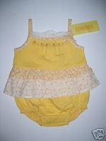NWT Gymboree PRAIRIE RANCH Yellow Outfit 0-3 m