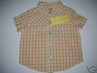 Gymboree Prairie Ranch Boy Shirt Plaid 6-12 M