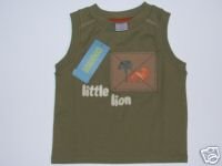 NWT Gymboree SAFARI TREK Green Lion Tank Top 12-18 m