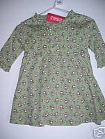 NWT Gymboree GIRL DETECTIVE Green Floral Dress 3-6 m