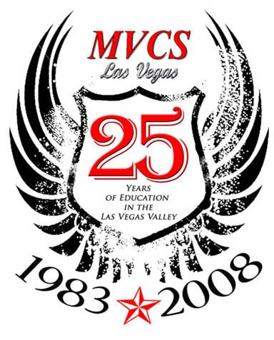 MVCS 25TH Anniversary Tshirt (white) (must pick up at the school, no shipping available).
