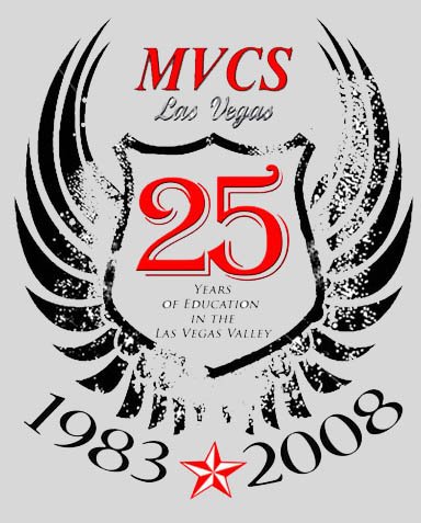 MVCS 25TH Anniversary Tshirt (Grey) (must pick up at the school, no shipping available).
