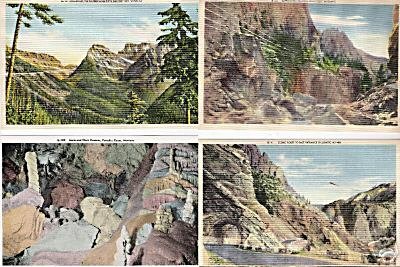 Lot of 4 GIANT Postcards Senic Views