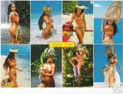 Girls of the South Seas - Topless Tahiti Girls - Card 20