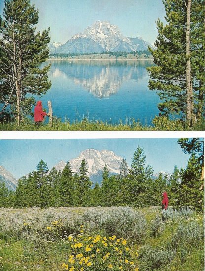 Lot of 2 - Mt. Moran - Grand Teton National Park - WY