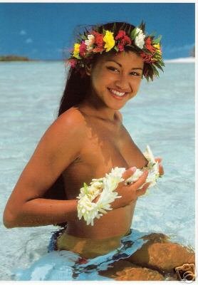 Girls of the South Seas - Topless Tahiti Girl - Card 18