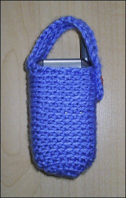 berry blue cell phone cozy