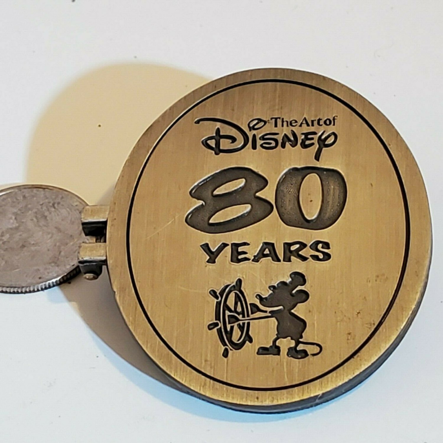 Disney Mickey S Th Anniversary Pin First Release Hinged Steamboat