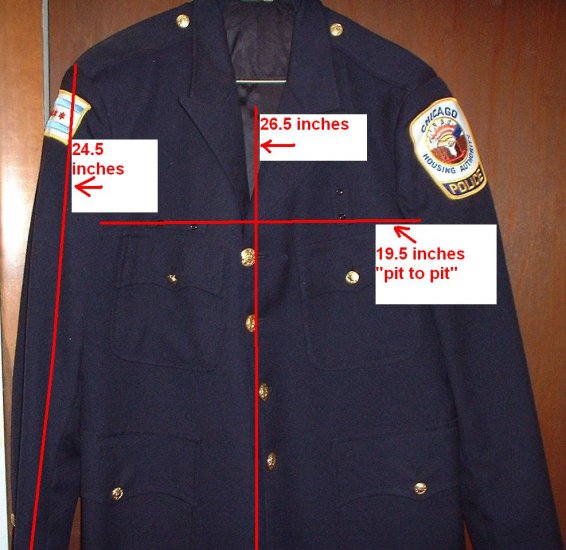 CHICAGO POLICE Authentic dress jacket VERY RARE!