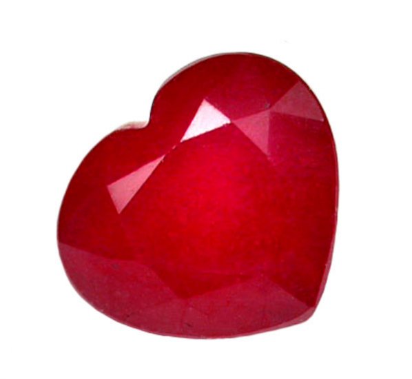 1.62 ct. Ruby, Glowing Rich Red, Heart Shaped Natural Gemstone, Madagascar