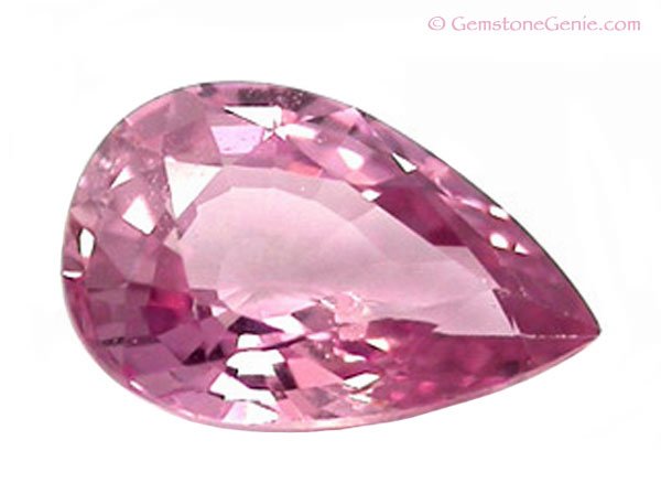 0.52 ct. Sapphire, Pink, VVS1 Pear (Tear Drop) Faceted Unheated Natural Gemstone, Ceylon