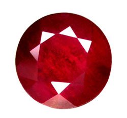1.58 ct. Ruby, Glowing Rich Red, Round Faceted Natural Gemstone