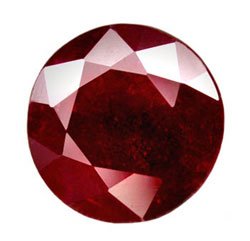 1.37 ct. Ruby, Rich Blood Red, Round Faceted Natural Gemstone