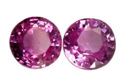 0.61 ct. Sapphire, Rich Royal Pink, VVS, Round Faceted Natural Gemstones, Ceylon