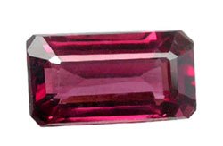 2.68 ct. Rhodolite Garnet, IF-VVS, Pink Purple, Octagon Faceted Untreated Natural Gemstone