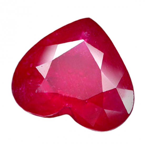 SOLD 2.57 ct. Ruby, Pinkish Red, Heart Shaped Natural Gemstone