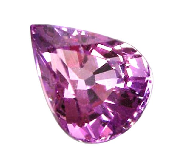 SOLD 1.16 ct. Sapphire, Intense Violet Pink, Pear (Tear Drop) Faceted Natural Gemstone, Ceylon