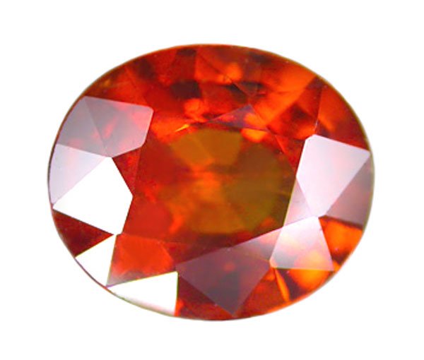 1.49 ct. Spessartite Garnet, VVS, Orange Padparadscha, Oval Faceted Natural Gemstone