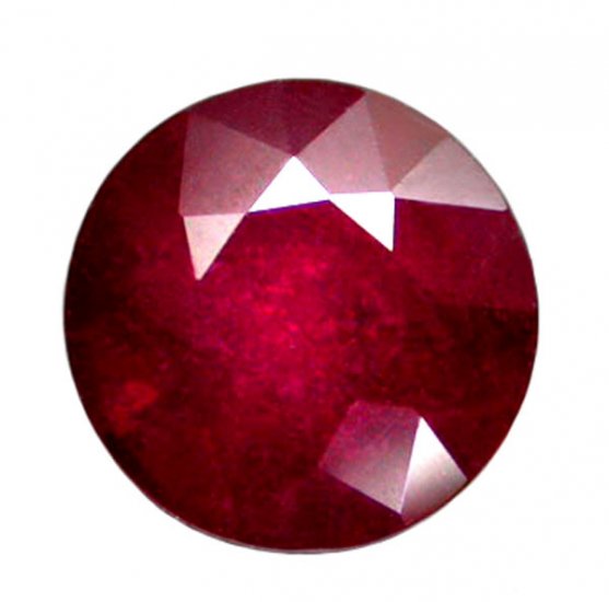 1.80 ct. Ruby, Glowing Rich Red, Round Faceted Natural Gemstone