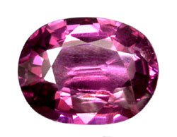 3.94 ct. Rhodolite Garnet, VVS Pink Purple, Oval Faceted Untreated Natural Gemstone