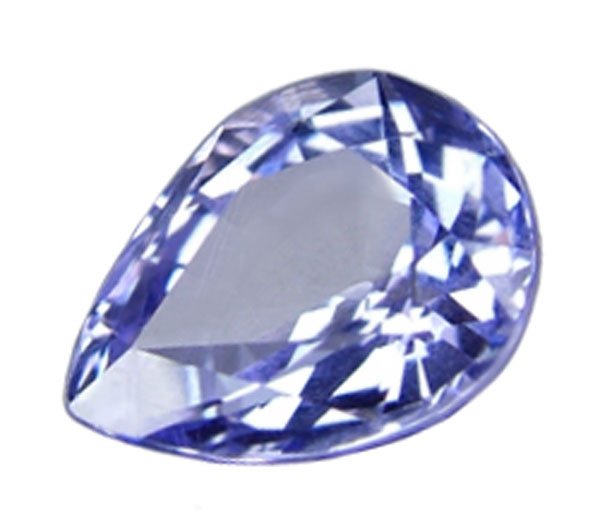 1.58 ct. Tanzanite, VVS1, Blue Purple, Pear (Tear Drop) Faceted