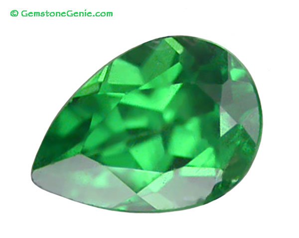 0.39 ct. Tsavorite Garnet, Intense Green, VVS1 Pear Faceted Natural Gemstone