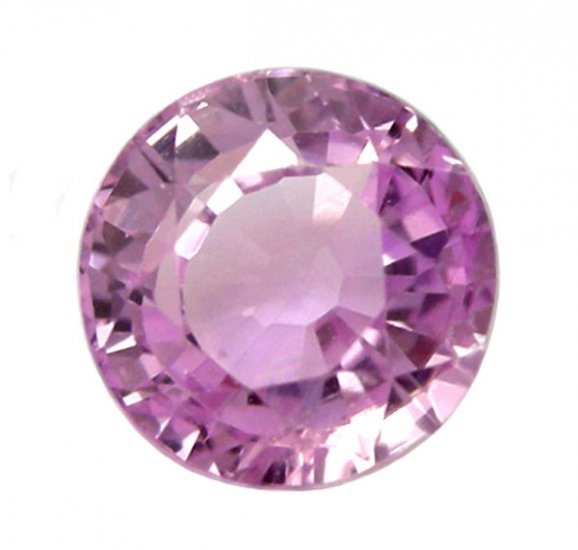 1.23 ct. Sapphire, VVS Ice Pink Round Facet Gem, Ceylon