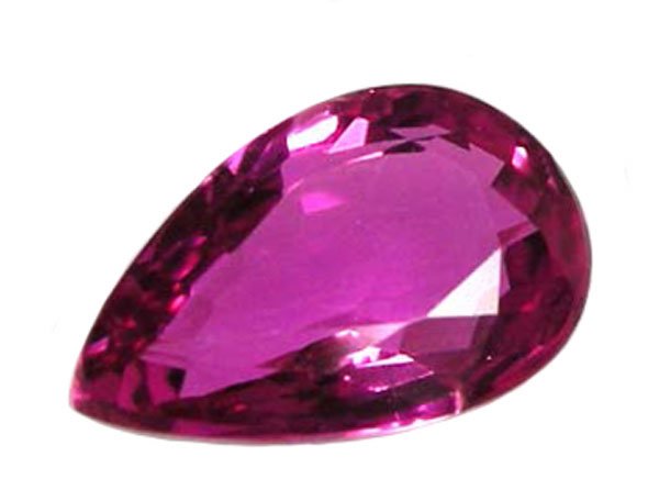 SOLD 0.41 ct. Sapphire, VVS, Intense Pink/Violet-Red, Pear Faceted Natural Gemstone, Ceylon