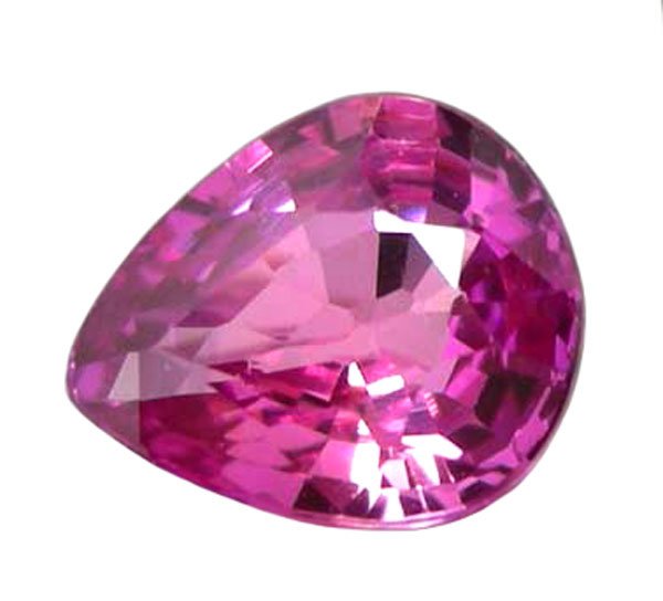 0.47 ct. Sapphire, Rich Royal Pink, VVS, Pear (Tear Drop) Faceted Natural Unheated Gemstone, Ceylon