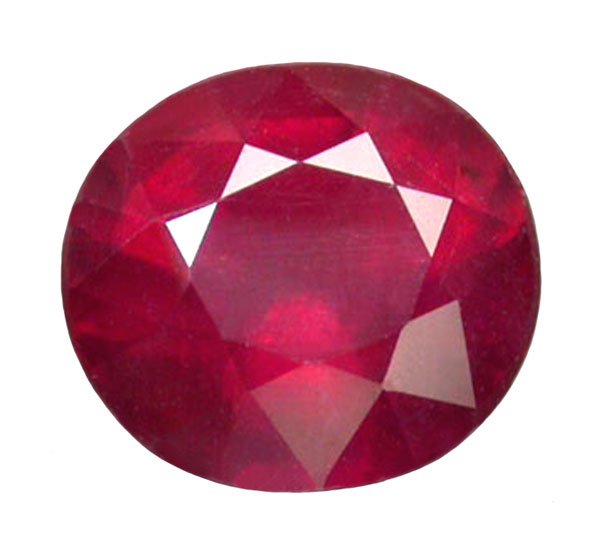 1.71 ct. Ruby, Glowing Rich Red Faceted Oval Gemstone