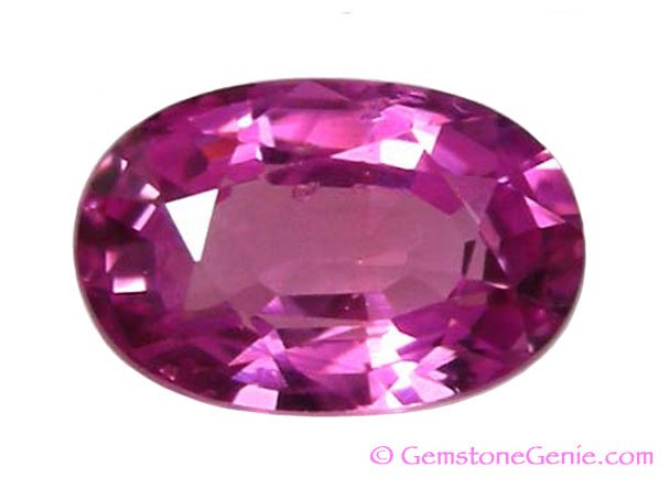 0.50 ct. Sapphire, Pink Violet, VS Oval Faceted Natural Gemstone, Ceylon