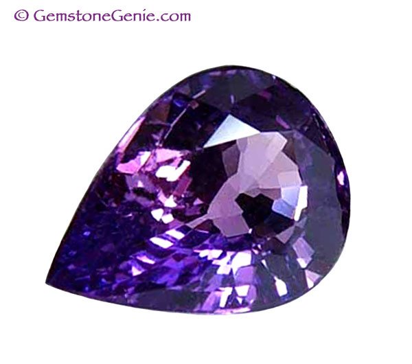 1.01 ct. Sapphire, Unheated Violet/Pink, Pear (Tear Drop) Faceted Natural Gemstone, Ceylon