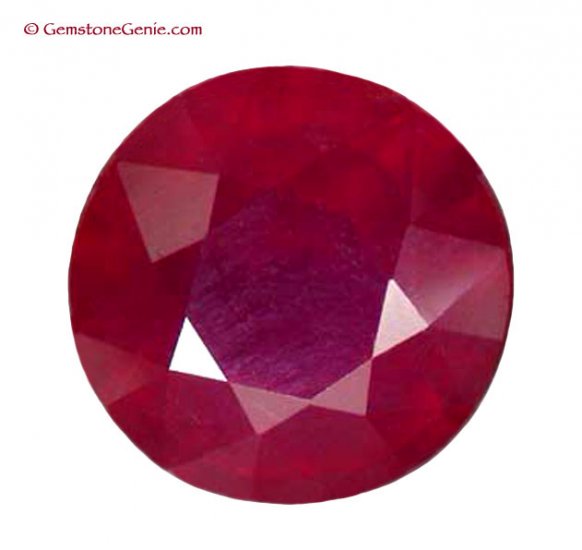 2.02 ct. Ruby, Glowing Rich Red, Round Oval Faceted Gem
