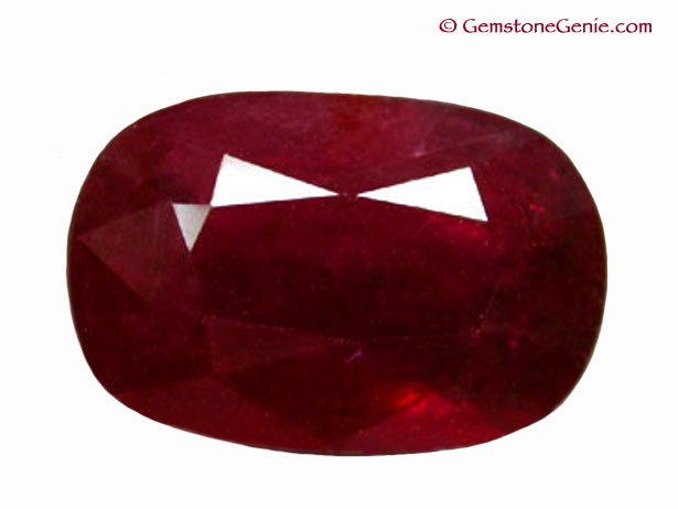 3.78 ct. Ruby, Glowing Blood Red, Oval Faceted Natural Gemstone