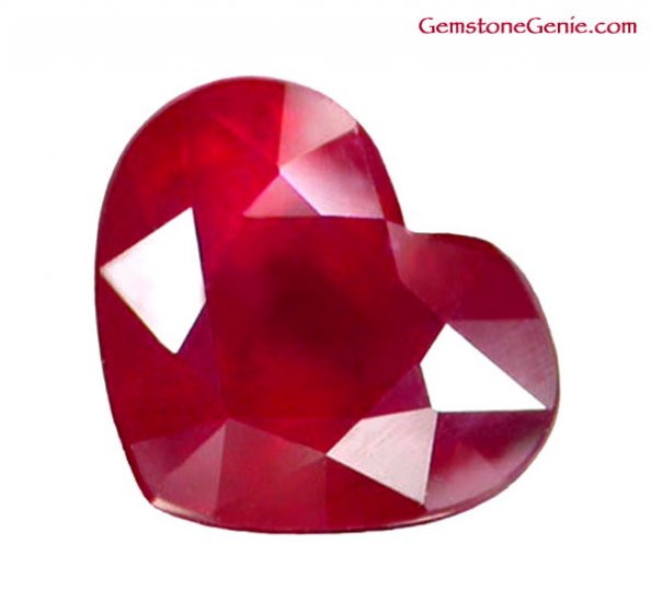 2.23 ct. Ruby, Rich Red, Heart Facet Natural Gemstone