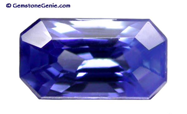 0.50 ct. Sapphire, Blue, Nearly Flawless (IF-VVS), Emerald Faceted Natural Gemstone, Ceylon