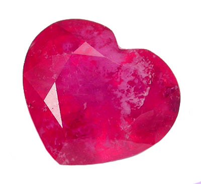 SOLD 1.63 ct. Ruby, Pinkish Red, Heart Shaped Natural Gemstone