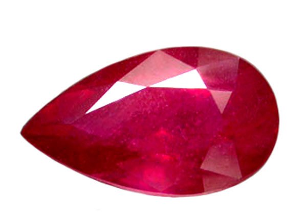 2.11 ct. Ruby, Pinkish Red Pear (Tear Drop) Facet Natural Gemstone