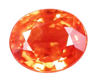 0.95 ct. Sapphire, Padparadscha Orange (Lotus Blossom), VVS2 Oval Faceted Gemstone
