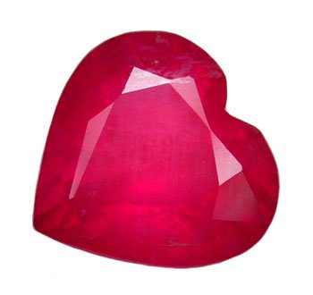 SOLD ? 2.09 ct. Ruby, Red, Heart Shaped/Faceted Natural Gemstone
