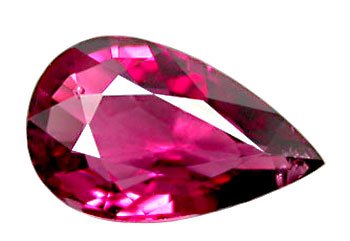 3.12 ct. Rhodolite Garnet, Pink Purple, IF-VVS Pear (Tear Drop) Faceted Gemstone