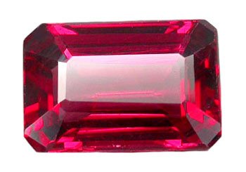 2.06 ct. Rhodolite Garnet, Pink Purple, VVS Octagon (Emerald) Faceted Gemstone