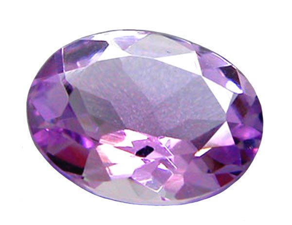 SOLD 1.70 ct. Amethyst, Purple Rose Dfrance, IF-VVS1, Oval Faceted Gemstone