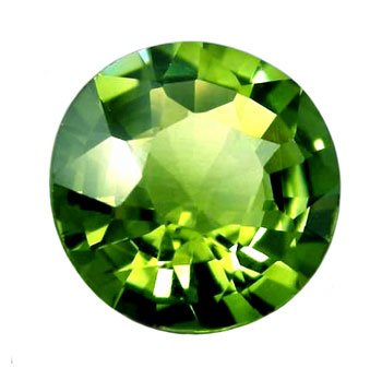 1.39 ct. Tourmaline, Green, Flawless (IF), Round Faceted Gemstone