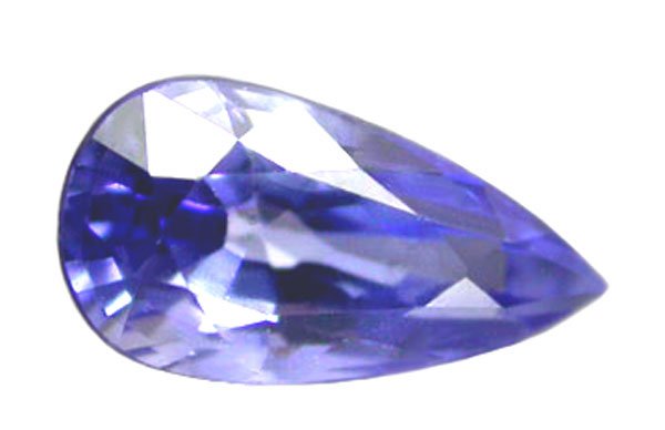 0.60 ct. Sapphire, Blue, IF-VVS1, Pear (Tear Drop), Unheated Natural Gemstone, Ceylon
