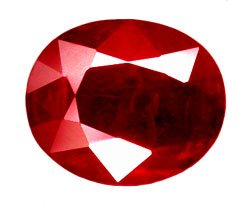 1.28 ct. Ruby, Pigeon Blood Red, Oval Facet Natural Gem