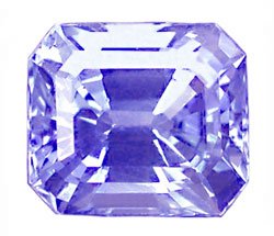 0.59 ct. Sapphire, Platinum Blue, IF-VVS Octagon Cut Gem, Ceylon