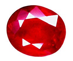 SOLD ? 0.76 ct. Ruby, Glowing Blood Red Oval Faceted Natural Gemstone